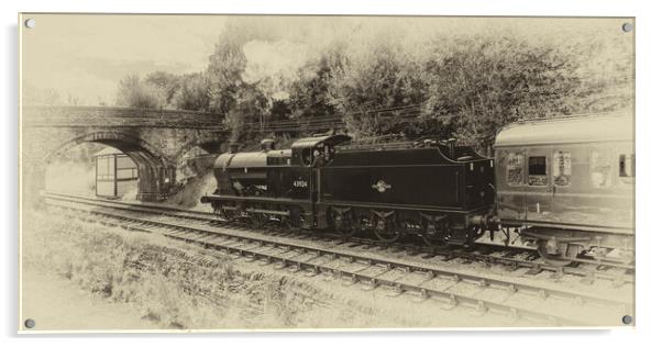 Midland Railway 4F 0-6-0 Steam Engine Acrylic by Roger Green