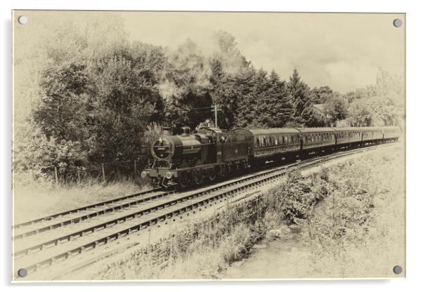 Midland Railway 4F 0-6-0 Steam Engine Acrylic by Roger Green
