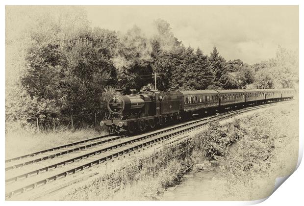 Midland Railway 4F 0-6-0 Steam Engine Print by Roger Green