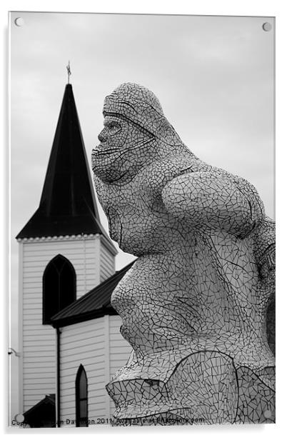 Captain Scott Memorial Norwegian Church Acrylic by Dan Davidson