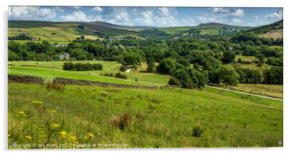 Hayfield View Acrylic by Jim Monk