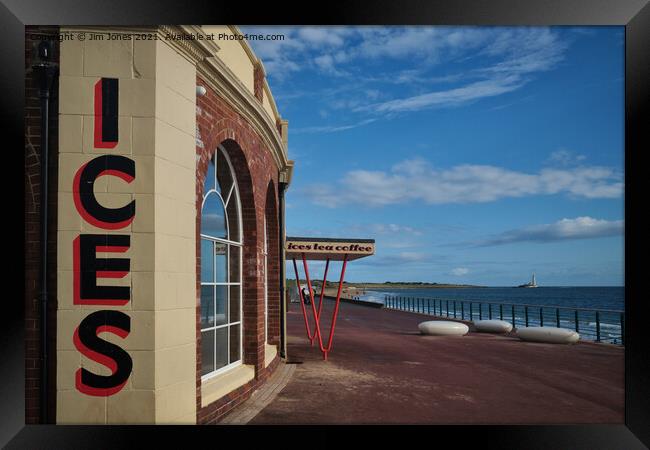 Rendezvous at Whitley Bay Framed Print by Jim Jones