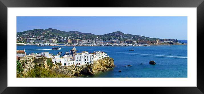 View from the D’Alt Vila Framed Mounted Print by Tom Gomez