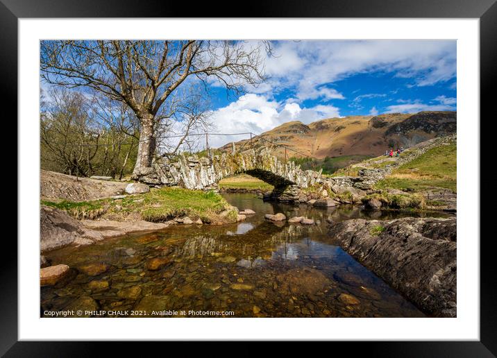 Slaters bridge in the lake district 583 Framed Mounted Print by PHILIP CHALK