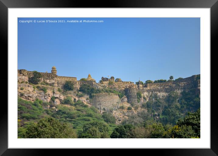 Chittorgarh fort in Rajasthan, India Framed Mounted Print by Lucas D'Souza