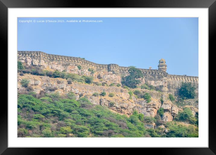Chittorgarh fort in Rajasthan, India Framed Mounted Print by Lucas D'Souza