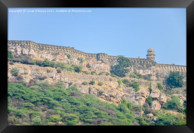 Chittorgarh fort in Rajasthan, India Framed Print by Lucas D'Souza