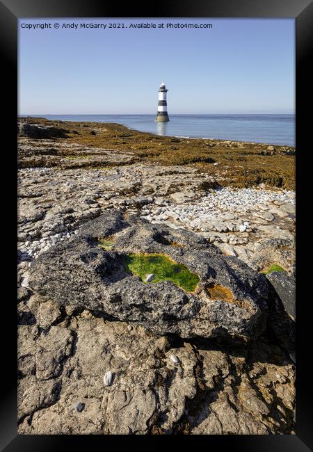 Penmon Lighthouse Framed Print by Andy McGarry
