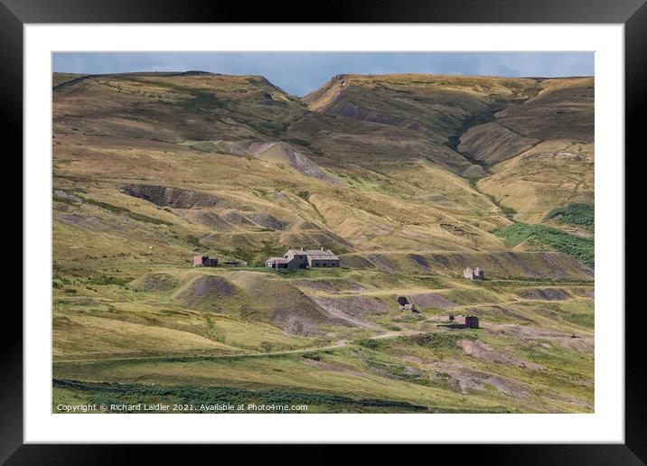 Coldberry Mine and Gutter, Teesdale Framed Mounted Print by Richard Laidler