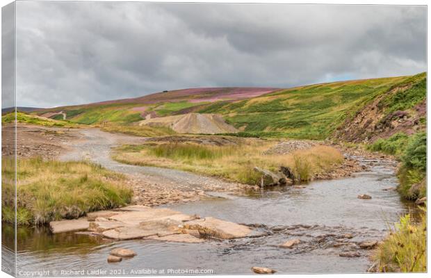 Ford on Great Eggleshope Beck, Teesdale Canvas Print by Richard Laidler