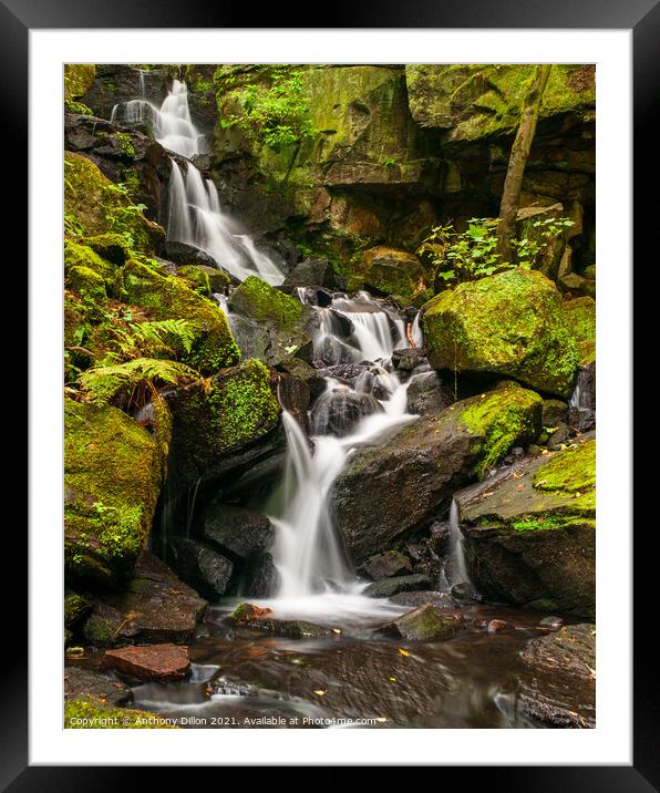 Smooth Water Framed Mounted Print by Anthony Dillon