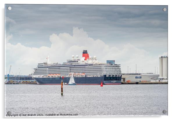 Cunard Queen Elizabeth at Southampton Acrylic by KB Photo