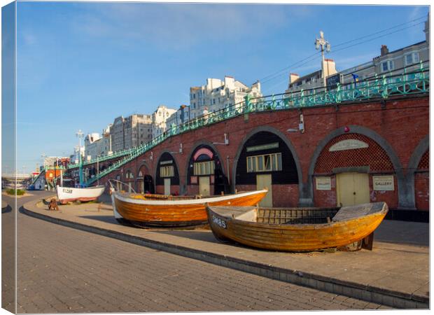 Brighton Boats Canvas Print by Clive Eariss