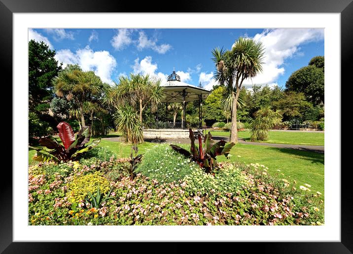 A Subtropical Oasis in Penzance Framed Mounted Print by Roger Mechan