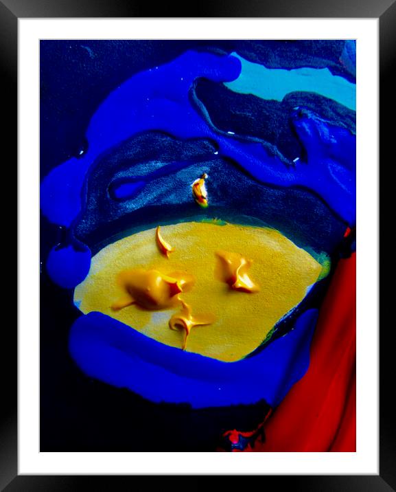 Colourful Abstract Framed Mounted Print by Stephanie Moore