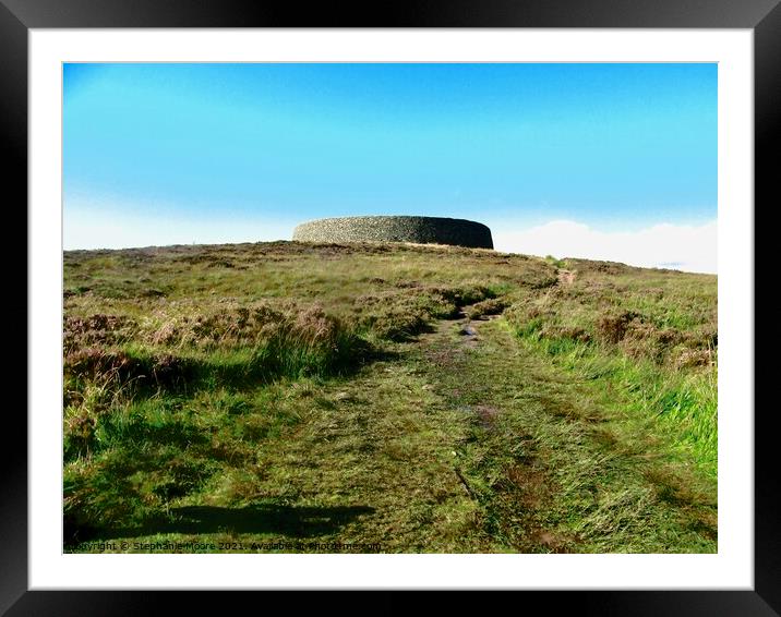 Grianan of Aileach Fort Framed Mounted Print by Stephanie Moore