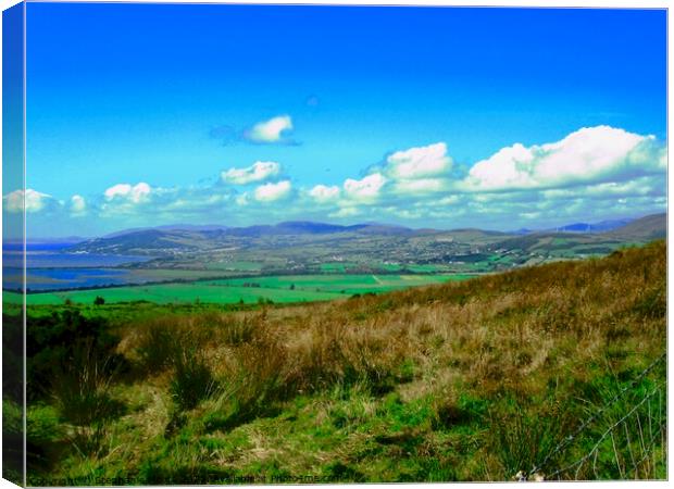 View from Grianan of Aileach  Canvas Print by Stephanie Moore