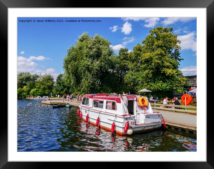 Boat on Norfolk Broads Framed Mounted Print by Jason Williams