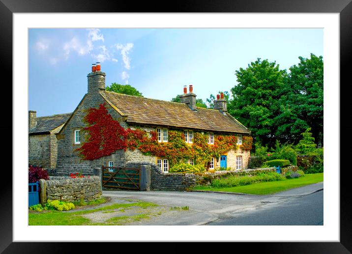 A Hint Of Autumn At Monyash Framed Mounted Print by Alison Chambers