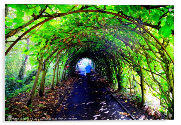 Tree Tunnel. Acrylic by john hill