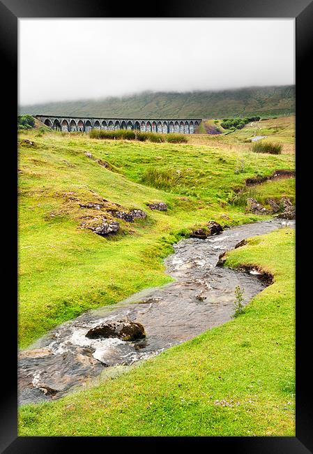 Stream up to the Ribblehead Viaduct Framed Print by Stephen Mole