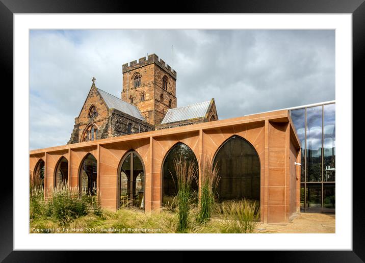 Carlisle Cathedral Café Pavilion Framed Mounted Print by Jim Monk