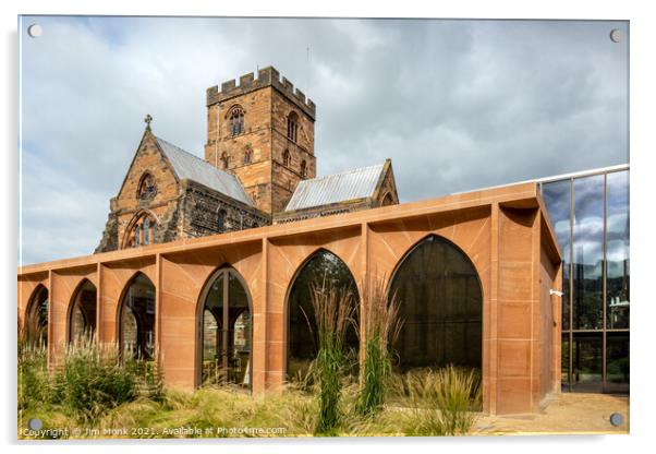 Carlisle Cathedral Café Pavilion Acrylic by Jim Monk