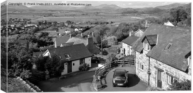 Harlech town from on high Canvas Print by Frank Irwin