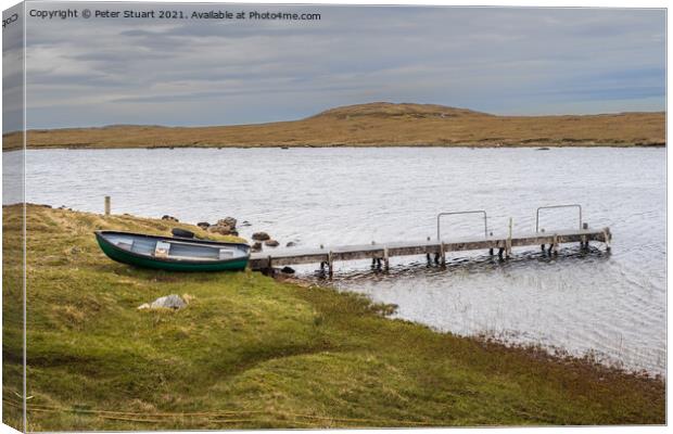 West coast of the isle of lewis near Shawbost Canvas Print by Peter Stuart