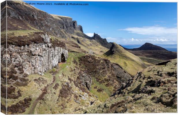 The Quiraing Skye Canvas Print by Graham Moore