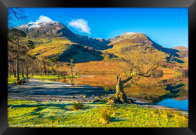 Buttermere in The Lake District Framed Print by geoff shoults