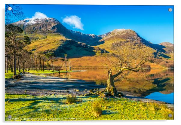 Buttermere in The Lake District Acrylic by geoff shoults