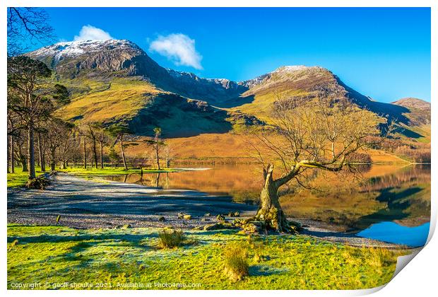Buttermere in The Lake District Print by geoff shoults
