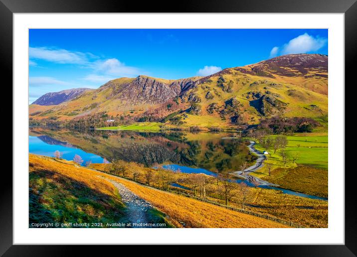 Buttermere in The Lake District Framed Mounted Print by geoff shoults
