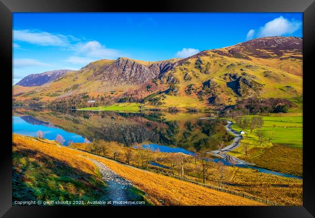 Buttermere in The Lake District Framed Print by geoff shoults