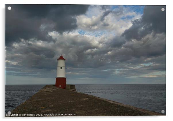 The Lighthouse, Berwick upon Tweed Acrylic by Scotland's Scenery