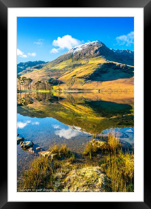 Buttermere in The Lake District  Framed Mounted Print by geoff shoults