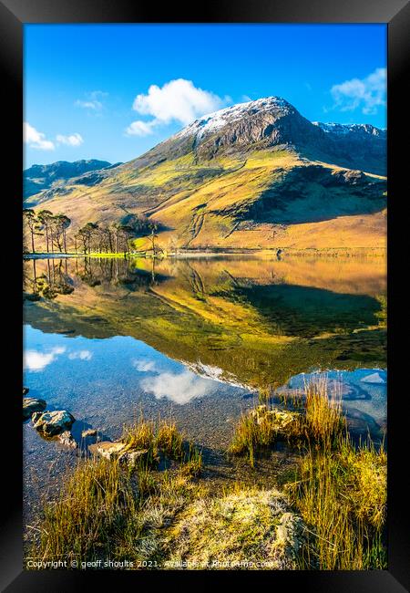 Buttermere in The Lake District  Framed Print by geoff shoults
