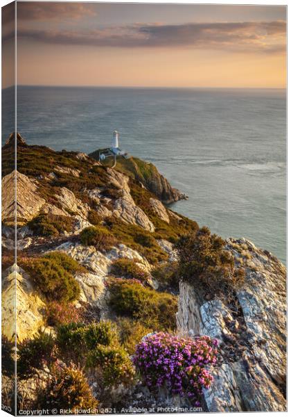 South Stack Lighthouse Canvas Print by Rick Bowden