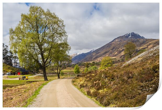 Glen affric and the Kintail way Print by Peter Stuart
