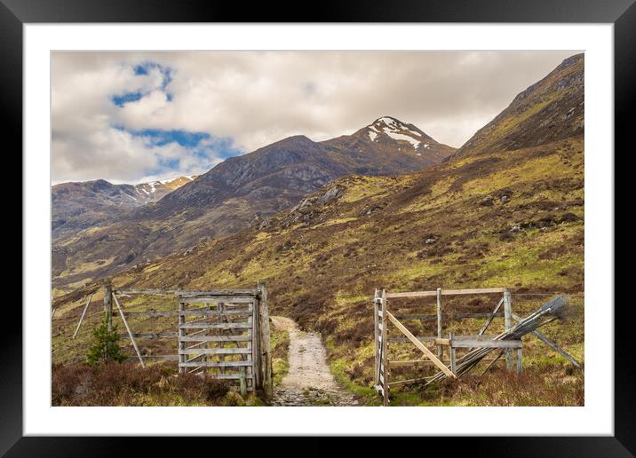 Glen affric and the Kintail way Framed Mounted Print by Peter Stuart