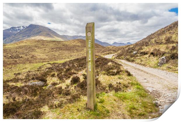 Glen affric and the Kintail way Print by Peter Stuart