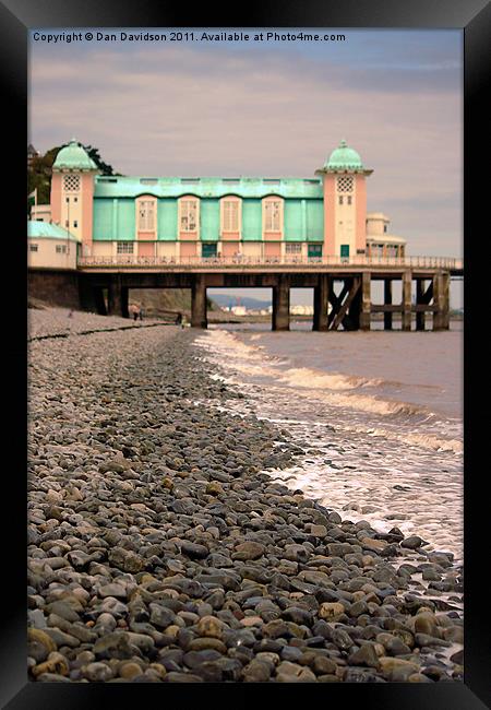 Penarth Pier and Beach Framed Print by Dan Davidson