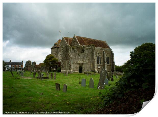 St Thomas the Martyr Church, Winchelsea, East Sussex Print by Mark Ward