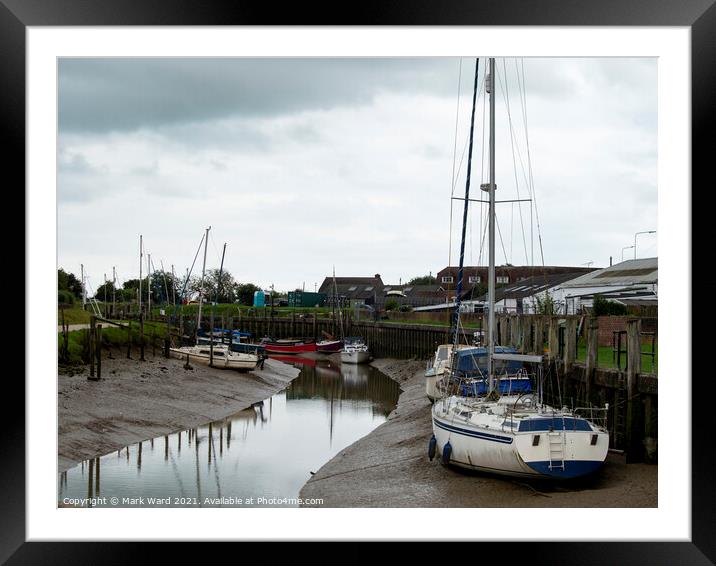 Rye Quay in East Sussex. Framed Mounted Print by Mark Ward