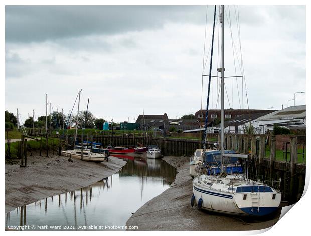 Rye Quay in East Sussex. Print by Mark Ward