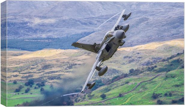 RAF Tornado on the Mach Loop Canvas Print by Rory Trappe