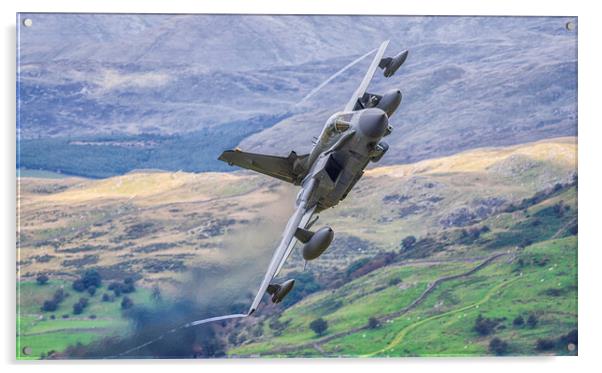 RAF Tornado on the Mach Loop Acrylic by Rory Trappe