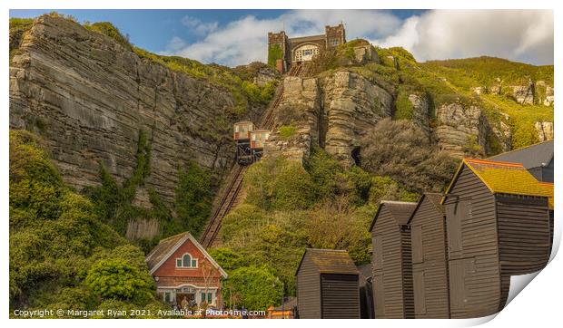 East Hill Lift Print by Margaret Ryan