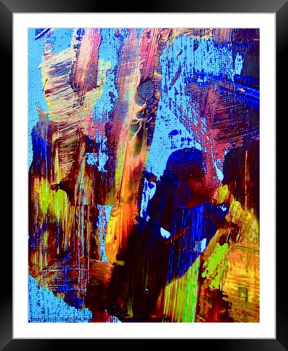 Abstract 9016 Framed Mounted Print by Stephanie Moore